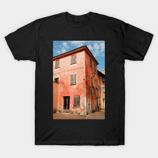 Derelict Red Building in Caorle T-Shirt by jojobob